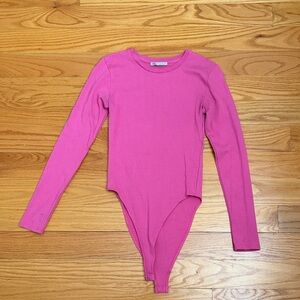 Zara Fuchsia Long Sleeve Women’s Bodysuit